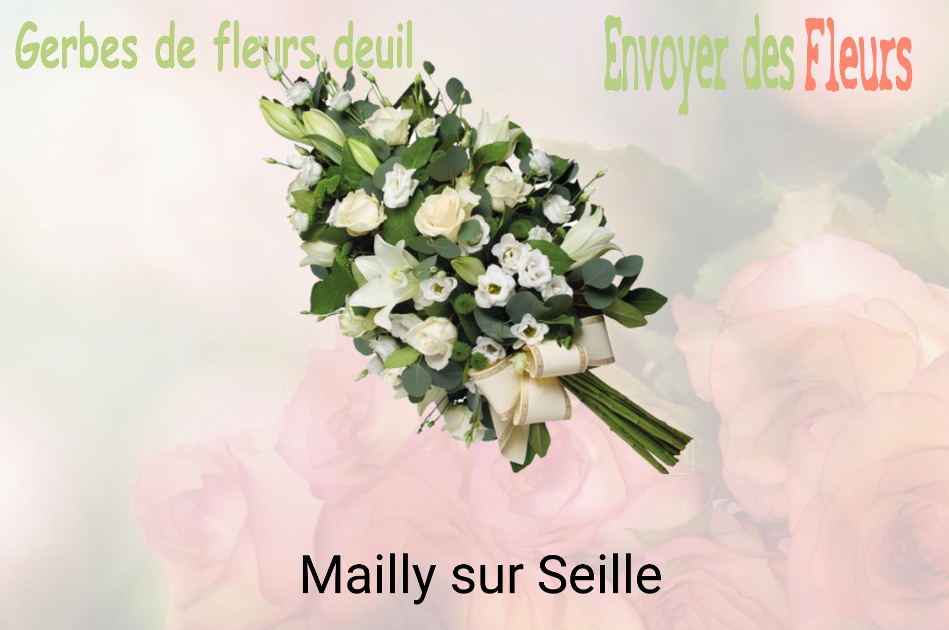 Gerbe de fleurs de deuil livrée à Mailly-sur-Seille